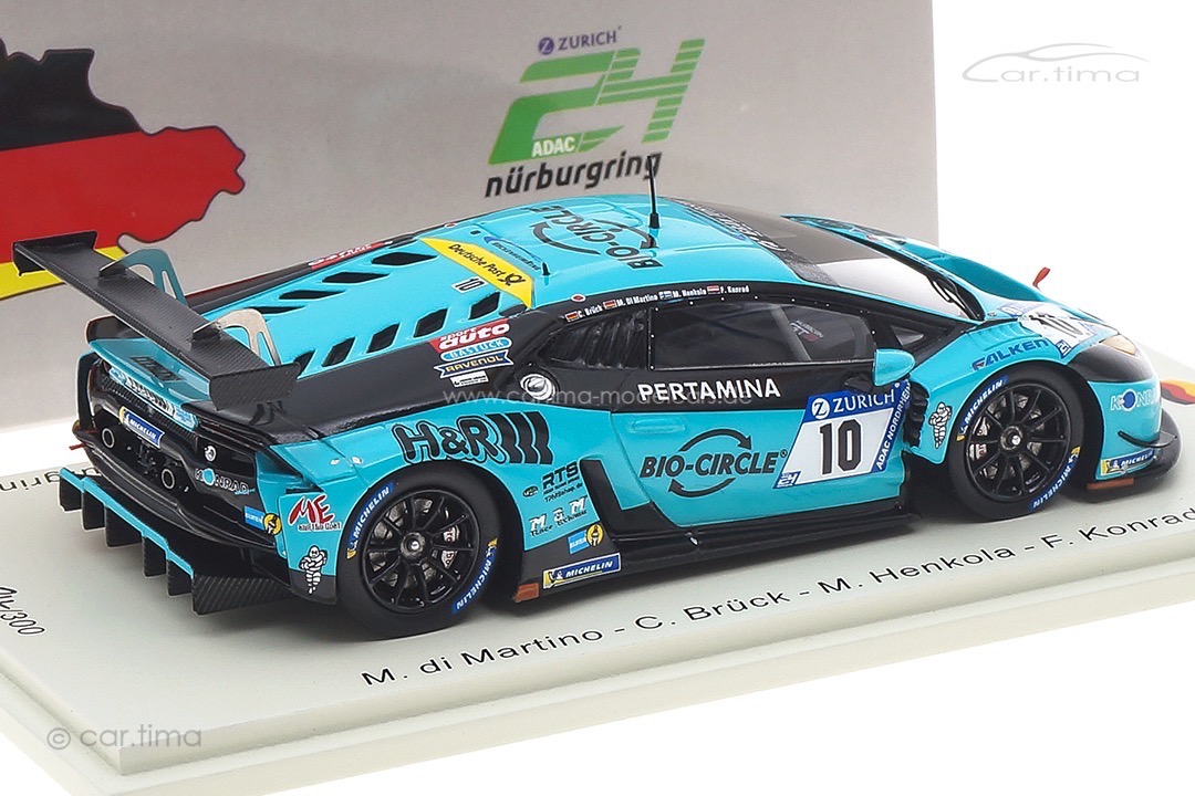 Lamborghini Huracán GT3 Evo 24h Nürburgring 2018 Brück/Henkola/Konrad Spark 1:43 SG575 Lamborghini Huracán GT3 Evo 24h Nürburgring 2018 Brück/Henkola/Konrad Spark 1:43 SG575