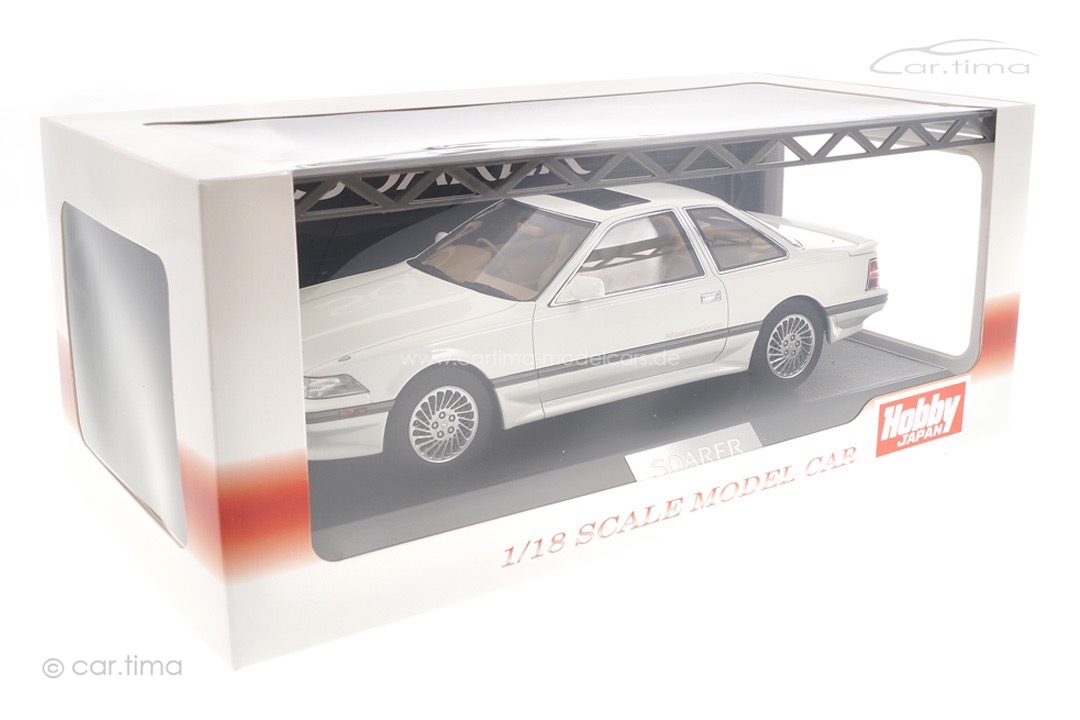 Toyota Soarer 2.0 GT-Twin Turbo L 1990 (GZ20) Crystal white Hobby Japan 1:18 HJ1801FWS