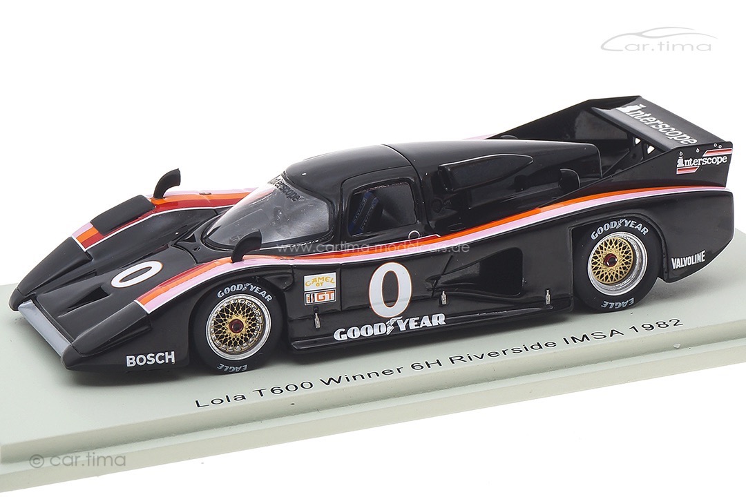 Lola T600 Winner 6h Riverside IMSA 1982 Field/Whittington Spark 1:43 S8602 Lola T600 Winner 6h Riverside IMSA 1982 Field/Whittington Spark 1:43 S8602