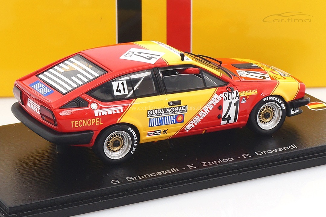Alfa Romeo GTV6 24h Spa 1983 Brancatelli/Drovandi/Zapico Spark 1:43 SB545