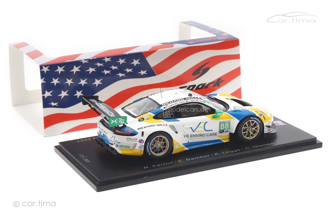Porsche 911 GT3 R 24h Daytona 2021 Ferriol/Bamber/Legge/Nielsen Spark 1:43 US285 Porsche 911 GT3 R 24h Daytona 2021 Ferriol/Bamber/Legge/Nielsen Spark 1:43 US285