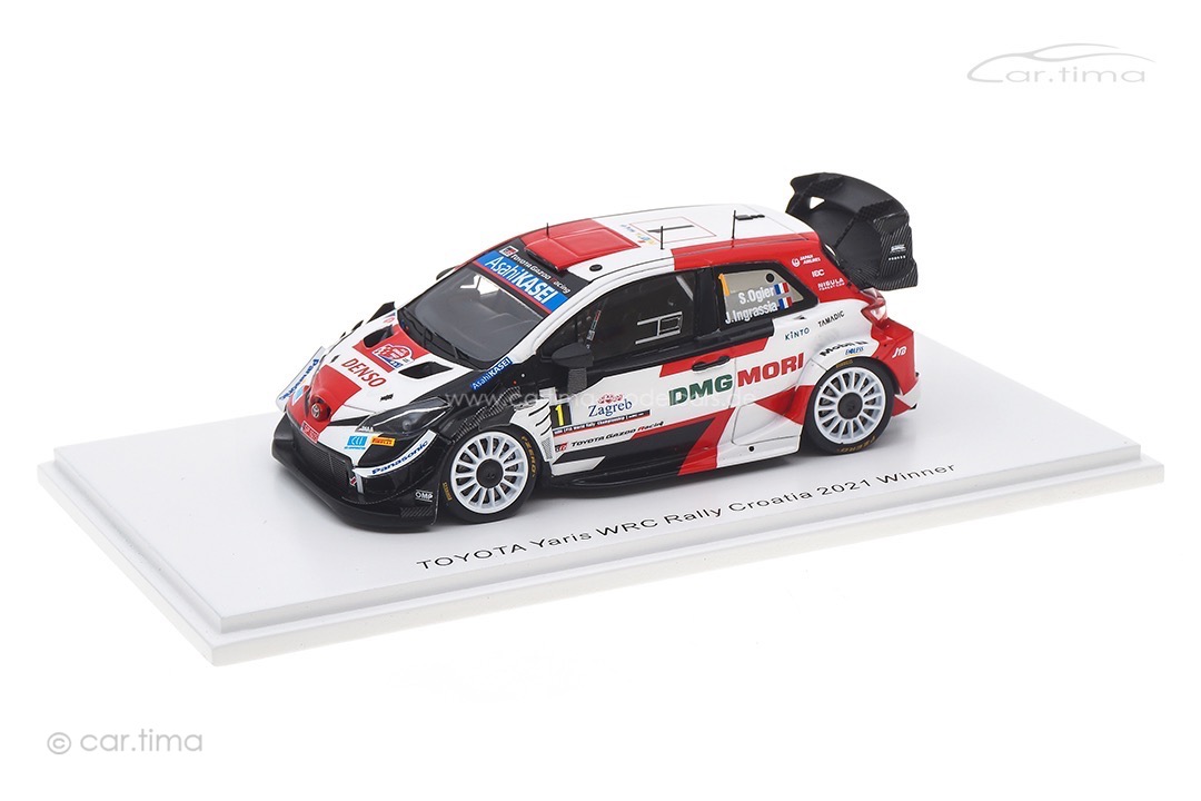 Toyota Yaris WRC Winner Rallye Kroatien 2021 Ogier/Ingrassia Spark 1:43 S6588