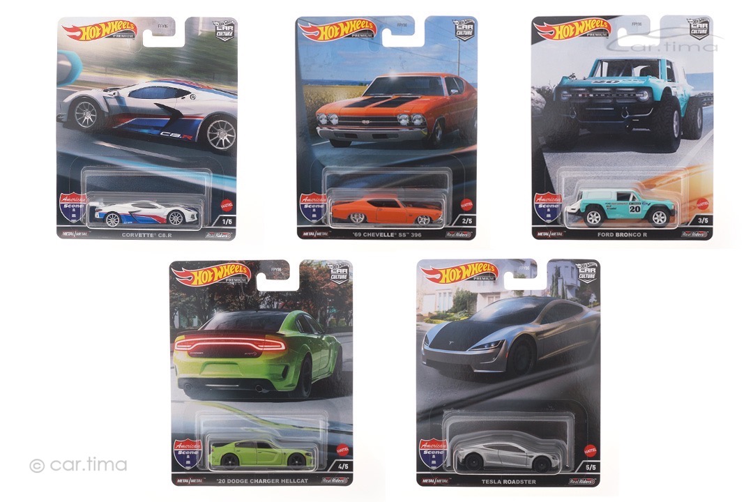 American Scene Car Culture 5-Car Set Real Riders Hot Wheels 1:64 FPY86-978J American Scene Car Culture 5-Car Set Real Riders Hot Wheels 1:64 FPY86-978J