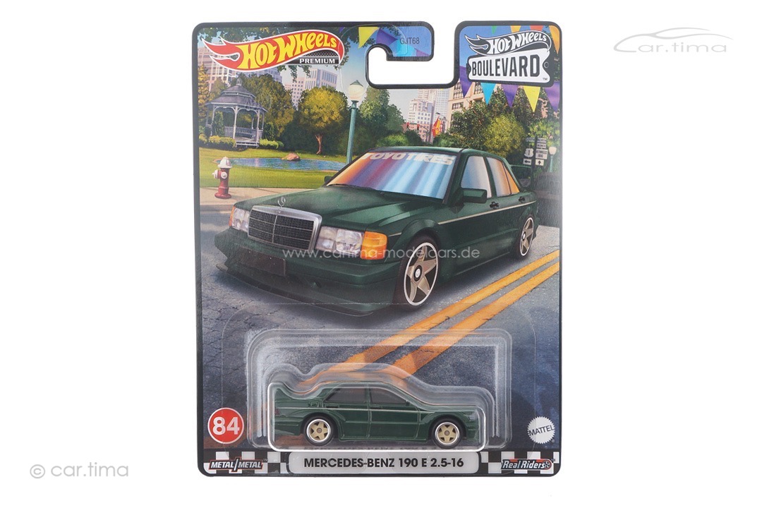 Mercedes-Benz 190 E 2.5-16 Boulevard Series 2023 #84 Premium Real Riders Hot Wheels 1:64 GJT68-HWW12