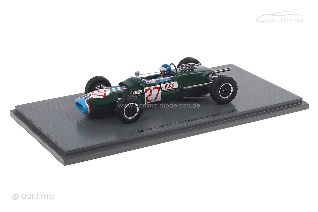 Matra MS5 F2 GP Deutschland 1966 Jacky Ickx Spark 1:43 S4309 Matra MS5 F2 GP Deutschland 1966 Jacky Ickx Spark 1:43 S4309
