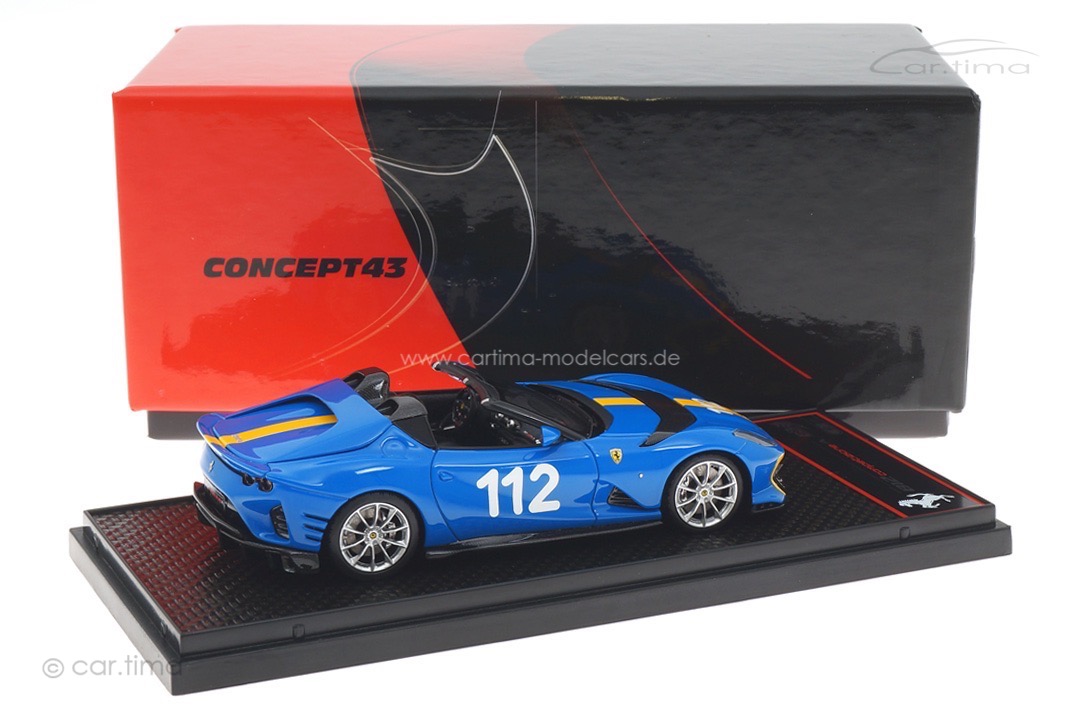 Ferrari 812 Competizione A French Racing Blue BBR 1:43 BBRC263Q Ferrari 812 Competizione A French Racing Blue BBR 1:43 BBRC263Q
