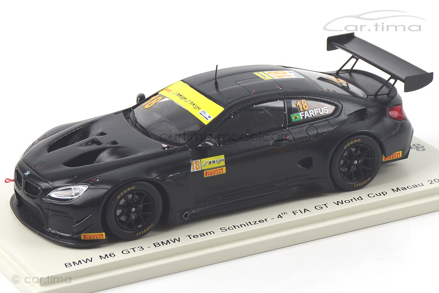 BMW M6 GT3 Macau 2017 Augusto Farfus Spark 1:43 SA140 BMW M6 GT3 Macau 2017 Augusto Farfus Spark 1:43 SA140