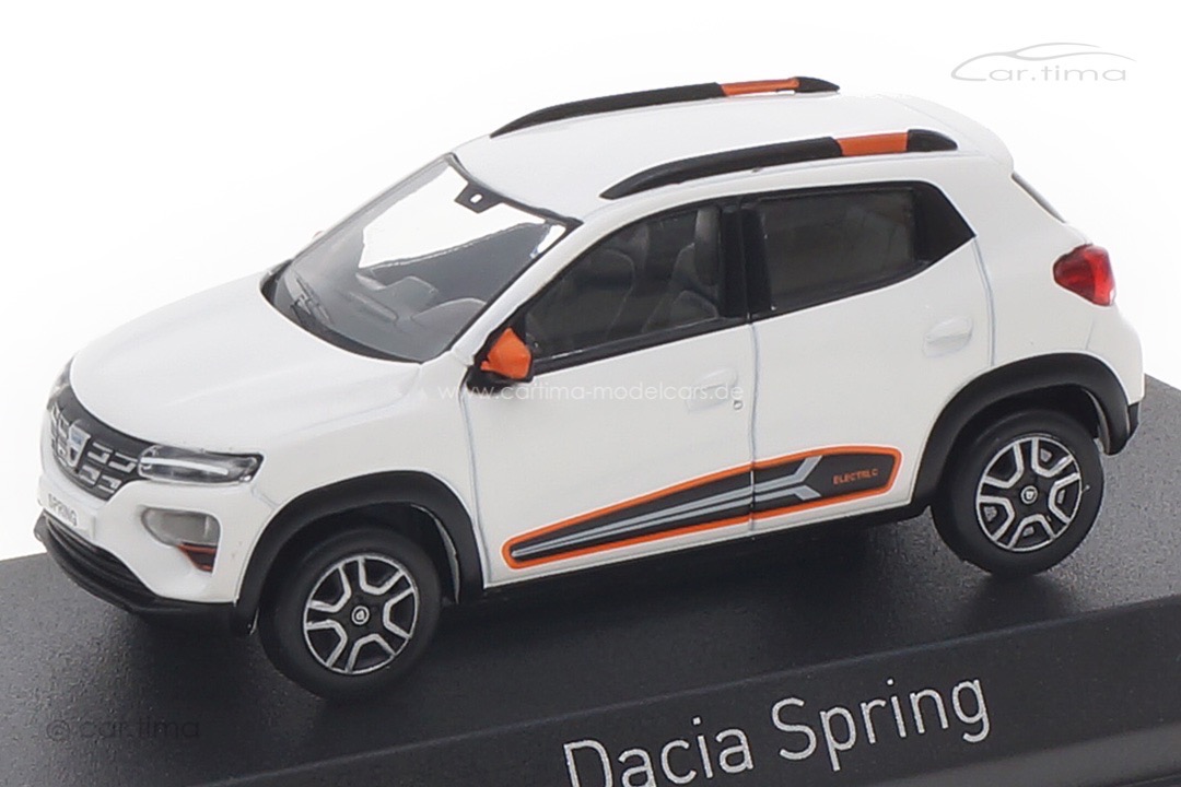 Dacia Spring Comfort Plus M.Look-Paket Orange 2022 Kaolin White Norev 1:43 509062