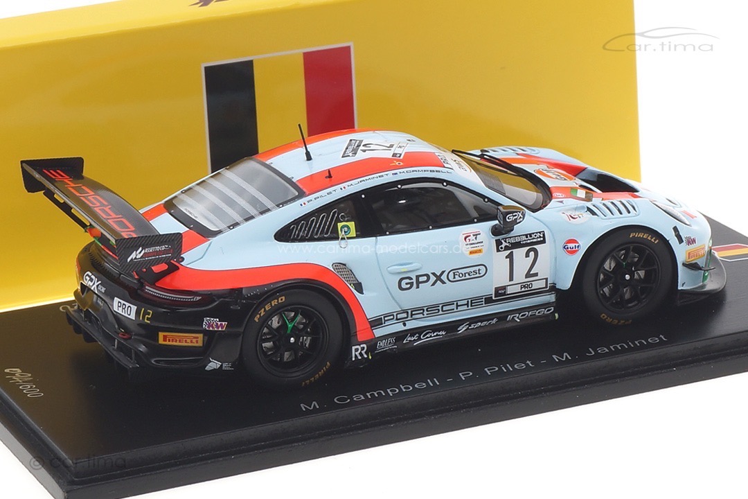 Porsche 911 GT3 R 24h Spa 2020 Campbell/Jaminet/Pilet Spark 1:43 SB373 Porsche 911 GT3 R 24h Spa 2020 Campbell/Jaminet/Pilet Spark 1:43 SB373