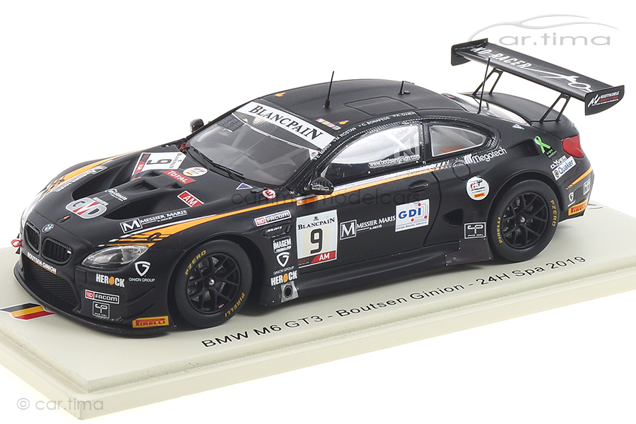 BMW M6 GT3 24h Spa 2019 Bonafede/Maris/Ojjeh/Rostan Spark 1:43 SB273