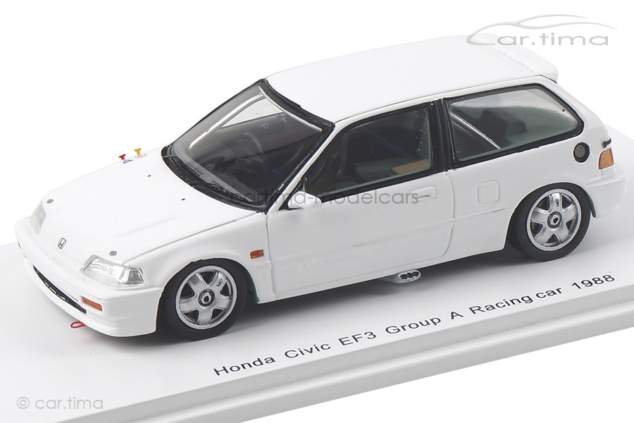 Honda Civic EF3 Group A Racing Car1988 weiß Spark 1:43 S5458 Honda Civic EF3 Group A Racing Car1988 weiß Spark 1:43 S5458