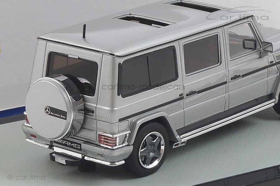 Mercedes Benz G-Klasse AMG G63 lang 2002 silber GLM 1:43 GLM43203702 Mercedes Benz G-Klasse AMG G63 lang 2002 silber GLM 1:43 GLM43203702