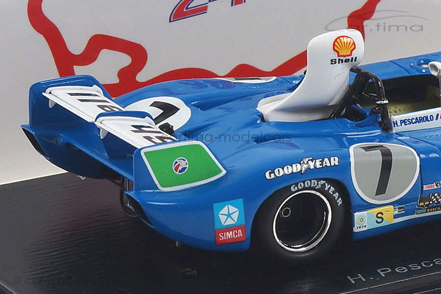Matra Simca MS 670 B Winner 24h Le Mans 1974 Larrousse/ Pescarolo Spark 1:43 43LM74 Matra Simca MS 670 B Winner 24h Le Mans 1974 Larrousse/ Pescarolo Spark 1:43 43LM74