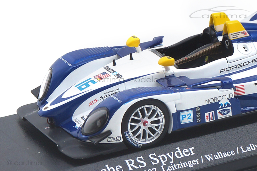 Porsche RS Spyder ALMS Utah GP 2007 Lamy/Wallace Minichamps 1:43 400076616 Porsche RS Spyder ALMS Utah GP 2007 Lamy/Wallace Minichamps 1:43 400076616