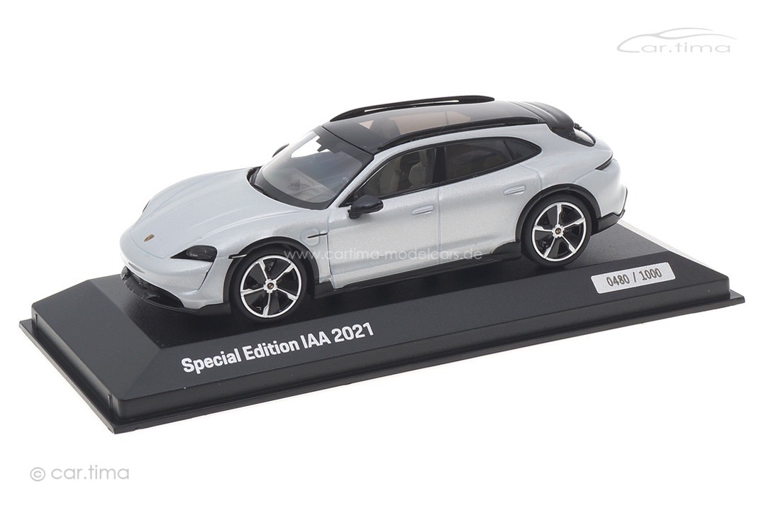 Porsche Taycan Turbo S Cross Turismo Eisgraumet. IAA 2021 Minichamps 1:43 WAP0207880NTTC