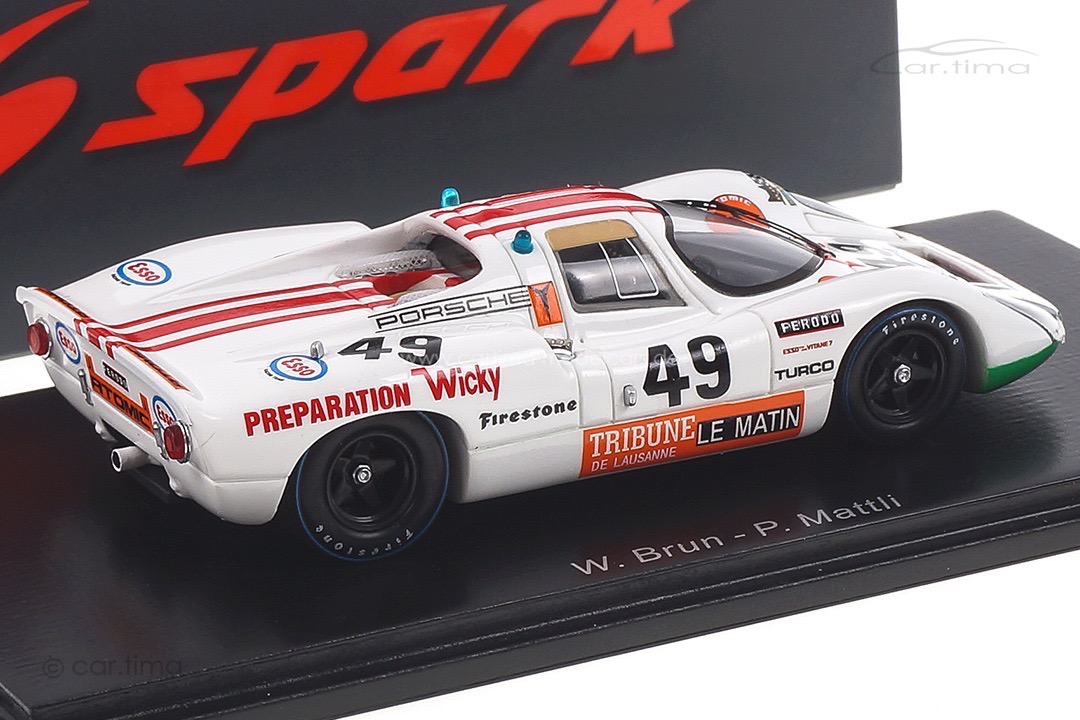 Porsche 907 24h Le Mans 1971 Brun/Mattli Spark 1:43 S9773 Porsche 907 24h Le Mans 1971 Brun/Mattli Spark 1:43 S9773