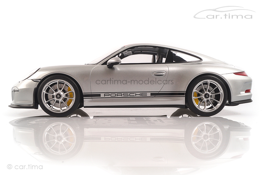 Porsche 911 (991) R GT-silber/Dekorstreifen rot Minichamps 1:12 125066321 Porsche 911 (991) R GT-silber/Dekorstreifen rot Minichamps 1:12 125066321