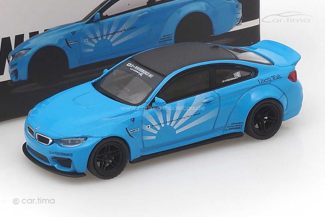 LB Works BMW M4 baby blue MINI GT 1:64 MGT00192-L