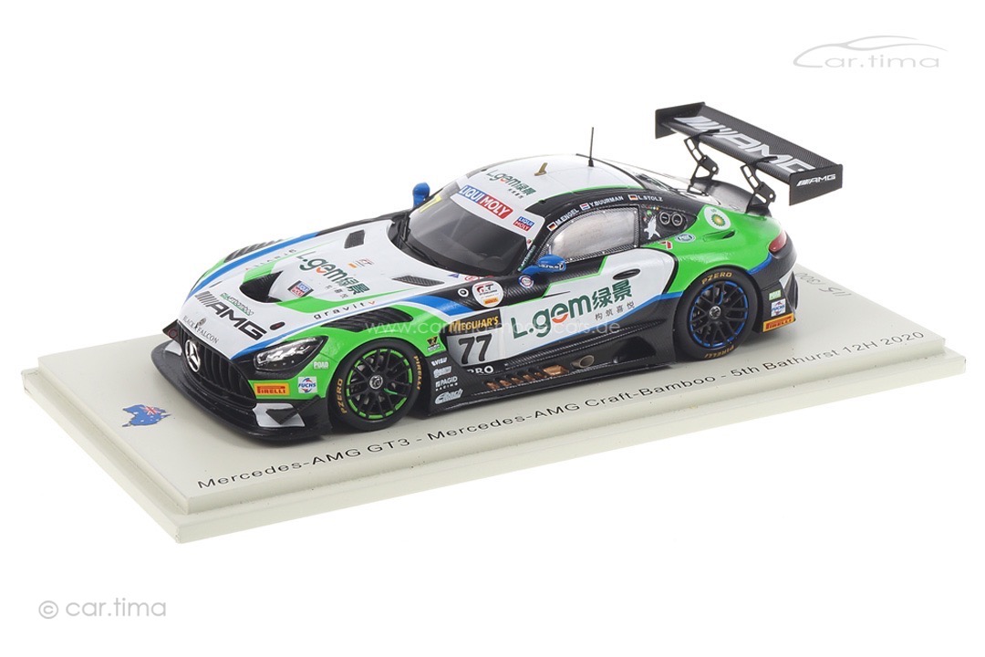 Mercedes-AMG GT3 12h Bathurst 2020 Buurman/Engel/Stolz Spark 1:43 AS052 Mercedes-AMG GT3 12h Bathurst 2020 Buurman/Engel/Stolz Spark 1:43 AS052