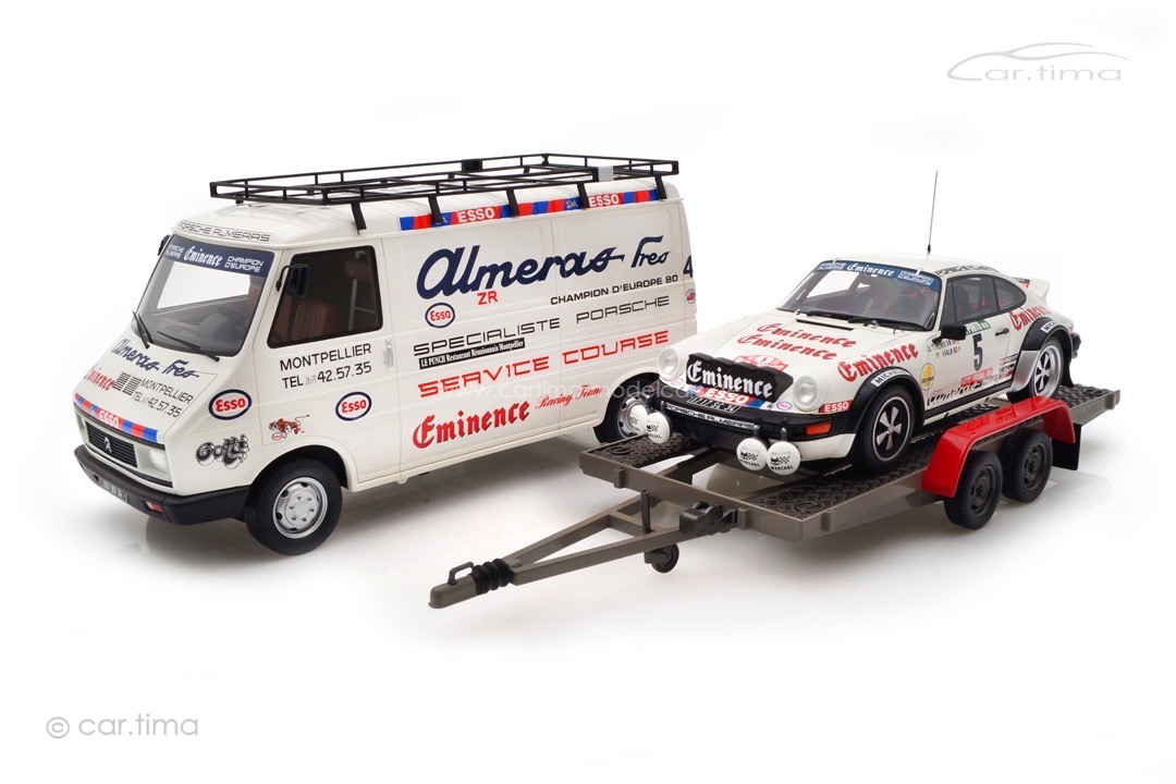 Set Citroen C35 + Porsche 911 SC RS Portugal Rallye 1981 Team Almeras Ottomobile 1:18 OT374 Set Citroen C35 + Porsche 911 SC RS Portugal Rallye 1981 Team Almeras Ottomobile 1:18 OT374