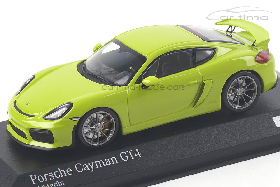 Porsche Cayman GT4 Lichtgrün Minichamps 1:43 CA04316075 Porsche Cayman GT4 Lichtgrün Minichamps 1:43 CA04316075