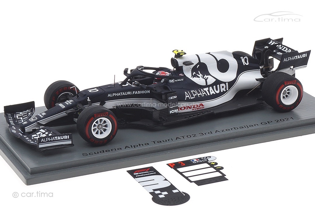 AlphaTauri AT02 GP Azerbaijan 2021 Pierre Gasly / pit board Spark 1:43 S7668 AlphaTauri AT02 GP Azerbaijan 2021 Pierre Gasly / pit board Spark 1:43 S7668