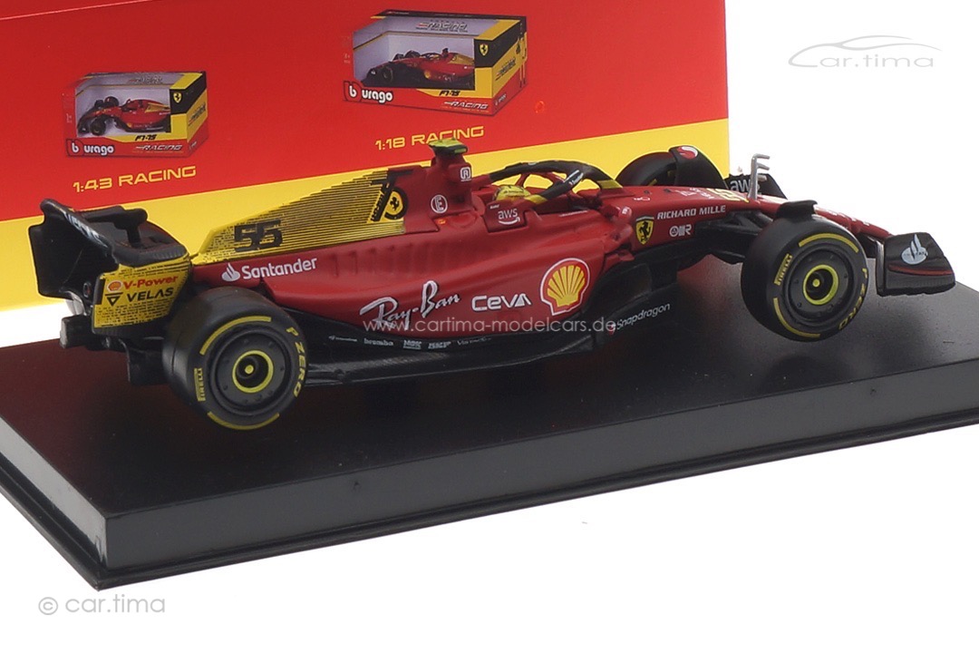 Ferrari F1-75 GP Monza 2022 Carlos Sainz Bburago 1:43 18-36831SA Ferrari F1-75 GP Monza 2022 Carlos Sainz Bburago 1:43 18-36831SA