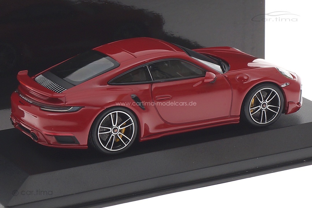 Porsche 911 (992) Turbo S Sport Design Karminrot Minichamps 1:43 410060070