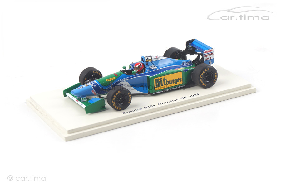 Benetton B194 GP Australien 1994 Johnny Herbert Spark 1:43 S4484 Benetton B194 GP Australien 1994 Johnny Herbert Spark 1:43 S4484