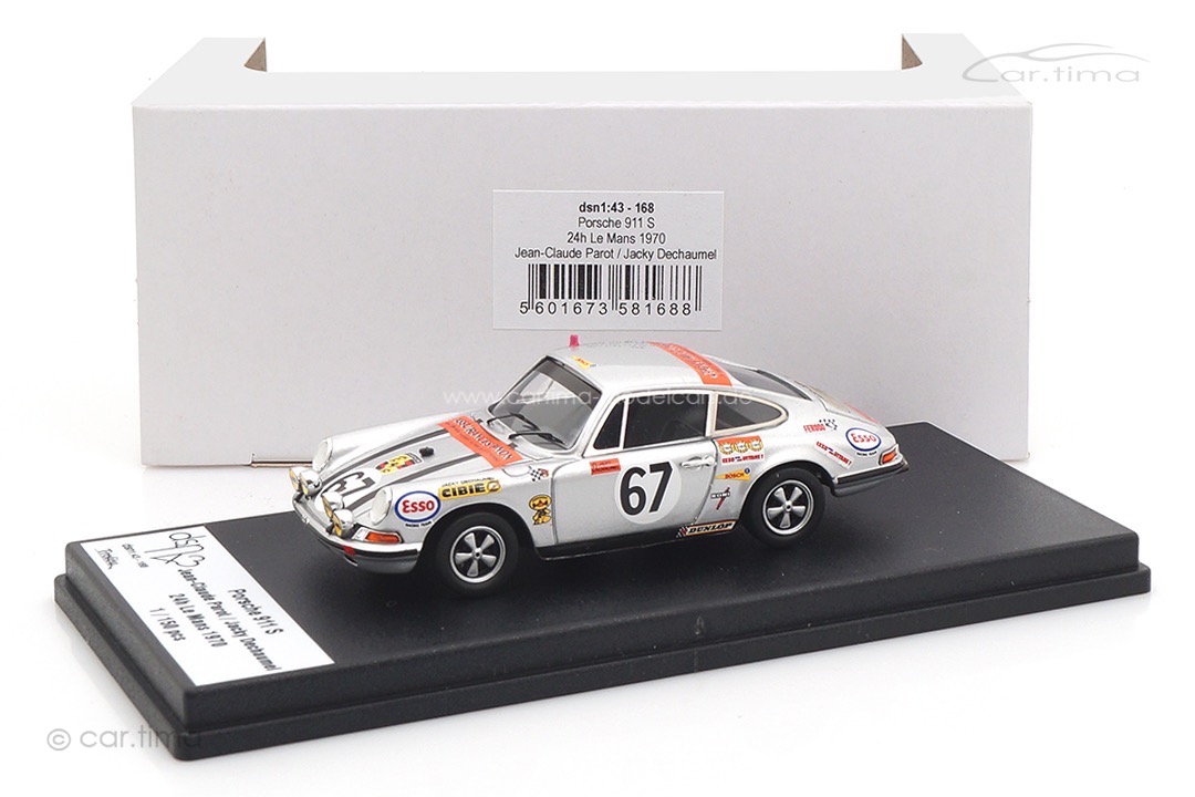 Porsche 911 S 24h Le Mans 1971 Parot/Dechaumel Troféu 1:43 DSN143-236