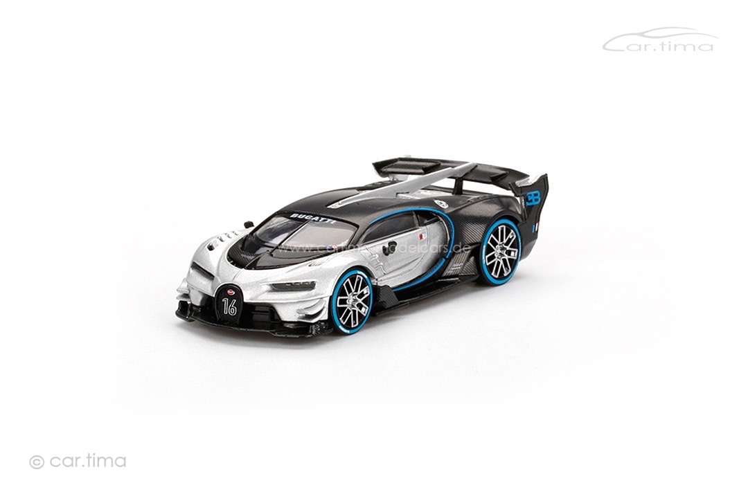 Bugatti Vision Gran Turismo silber MINI GT 1:64 MGT00369-L