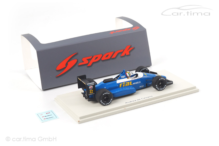 Rial ARC1 GP Belgien 1988 Andrea de Cesaris Spark 1:43 S4311 Rial ARC1 GP Belgien 1988 Andrea de Cesaris Spark 1:43 S4311