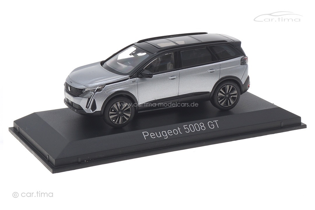 Peugeot 5008 GT 2021 Artense Grey/Black Pack Norev 1:43 473924 Peugeot 5008 GT 2021 Artense Grey/Black Pack Norev 1:43 473924