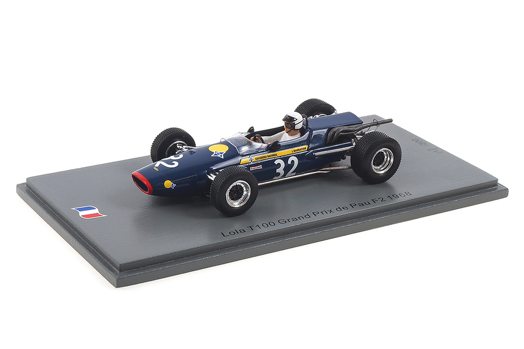 Lola T100 GP de Pau F2 1968 Jorge de Bagration Spark 1:43 SF180 Lola T100 GP de Pau F2 1968 Jorge de Bagration Spark 1:43 SF180