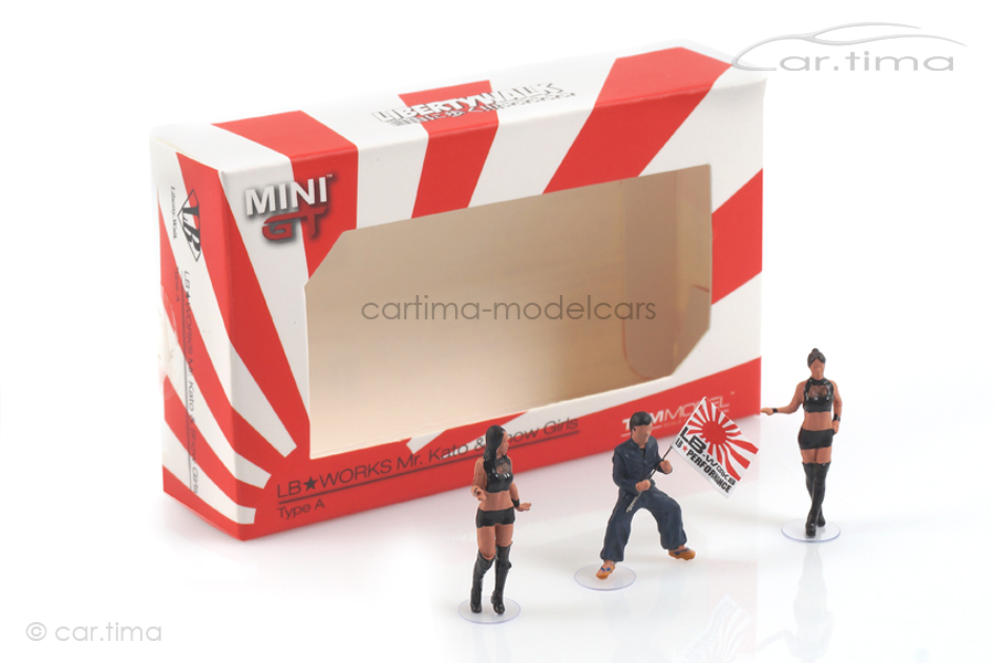 Set Figuren/Figurines LB Works Mr. Kato & Show Girls MINI GT 1:64 MGTAC04