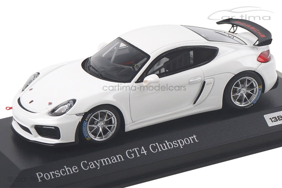 Porsche Cayman GT4 Clubsport Weiß Minichamps car.tima EXCLUSIVE CA04316090