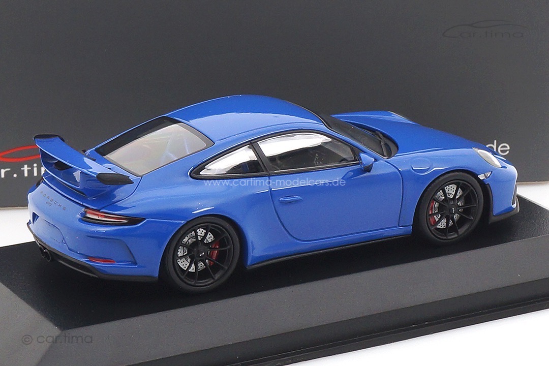 Porsche 911 (991 II) GT3 Maritimblau/Rad schwarz Minichamps 1:43 CA04318010B