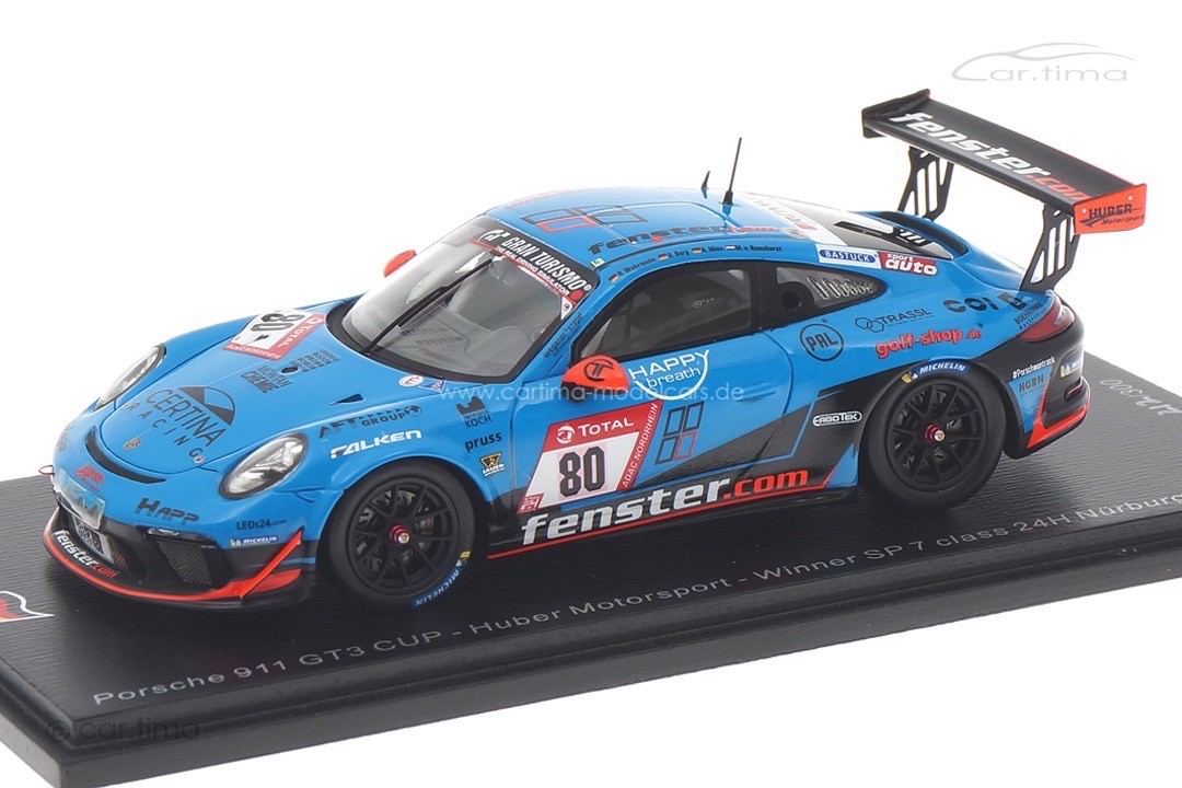 Porsche 911 GT3 Cup Class winner 24h Nürburgring 2021 Berg/Mies/Wehrmann Spark 1:43 SG769