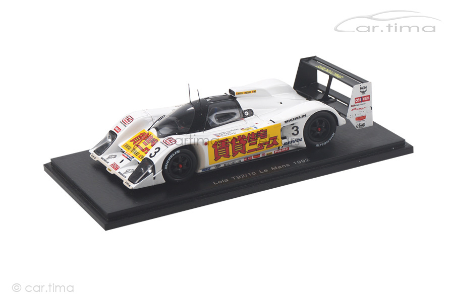 Lola T92/10 24h Le Mans 1992 Euser/Pareja/Zwolsman Spark 1:43 S4724 Lola T92/10 24h Le Mans 1992 Euser/Pareja/Zwolsman Spark 1:43 S4724