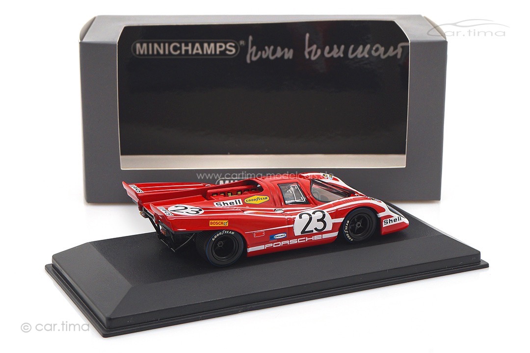 Porsche 917K Winner 24h Le Mans 1970 Originalsignatur Hans Herrmann Minichamps 1:43