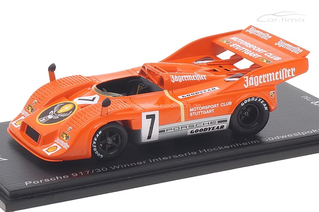 Porsche 917/30 Winner Interserie Hockenheim Südwestpokal 1973 Vic Elford Spark 1:43 SG673 Porsche 917/30 Winner Interserie Hockenheim Südwestpokal 1973 Vic Elford Spark 1:43 SG673