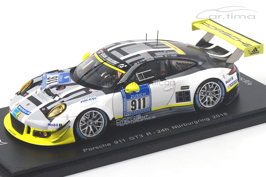 Porsche 911 (991) GT3 R 24h Nürburgring 2016 Bamber/Estre/Tandy/Pilet Spark 1:43 SG254 Porsche 911 (991) GT3 R 24h Nürburgring 2016 Bamber/Estre/Tandy/Pilet Spark 1:43 SG254
