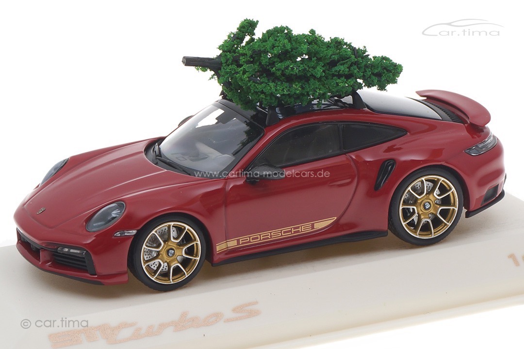 Porsche 911 (992) Turbo S Karminrot X-Mas Edition 2021 Minichamps 1:43 WAP0208100NTBS