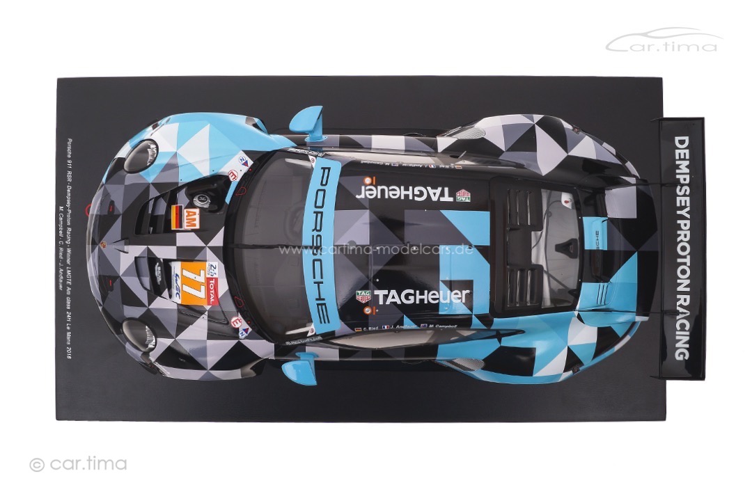 Porsche 911 RSR Winner LMGTE 2018 Andlauer/Campbell/Ried Spark 1:12 12S021 Porsche 911 RSR Winner LMGTE 2018 Andlauer/Campbell/Ried Spark 1:12 12S021
