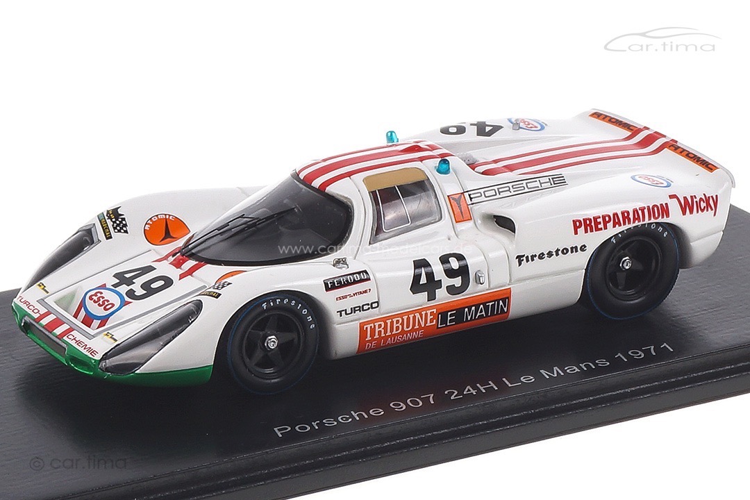 Porsche 907 24h Le Mans 1971 Brun/Mattli Spark 1:43 S9773 Porsche 907 24h Le Mans 1971 Brun/Mattli Spark 1:43 S9773
