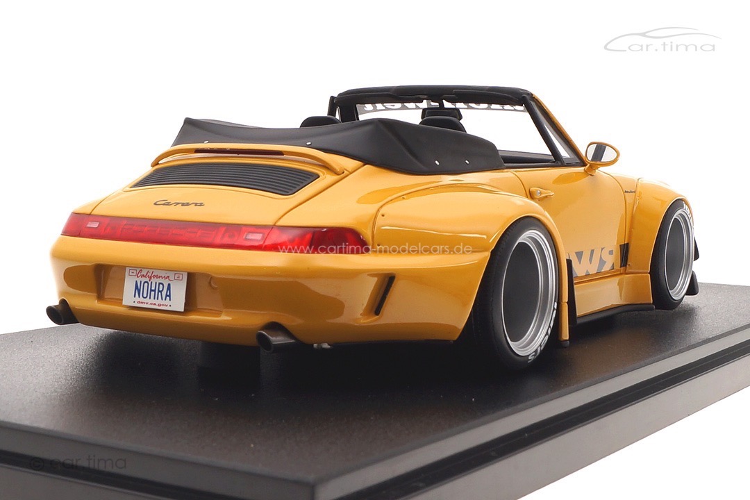 RWB Bodykit Nohra auf Basis Porsche 911 (993) gelb GT Spirit 1:18 GT450 RWB Bodykit Nohra auf Basis Porsche 911 (993) gelb GT Spirit 1:18 GT450