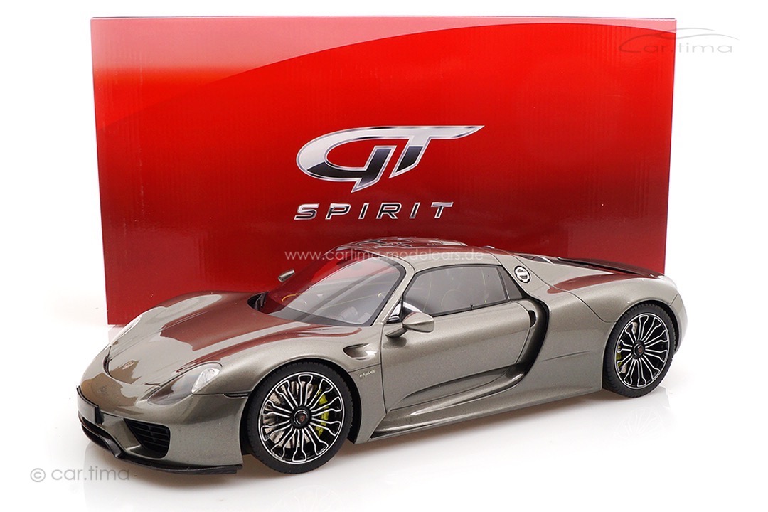 Porsche 918 Spyder Liquid metal silver GT Spirit 1:12 GT036