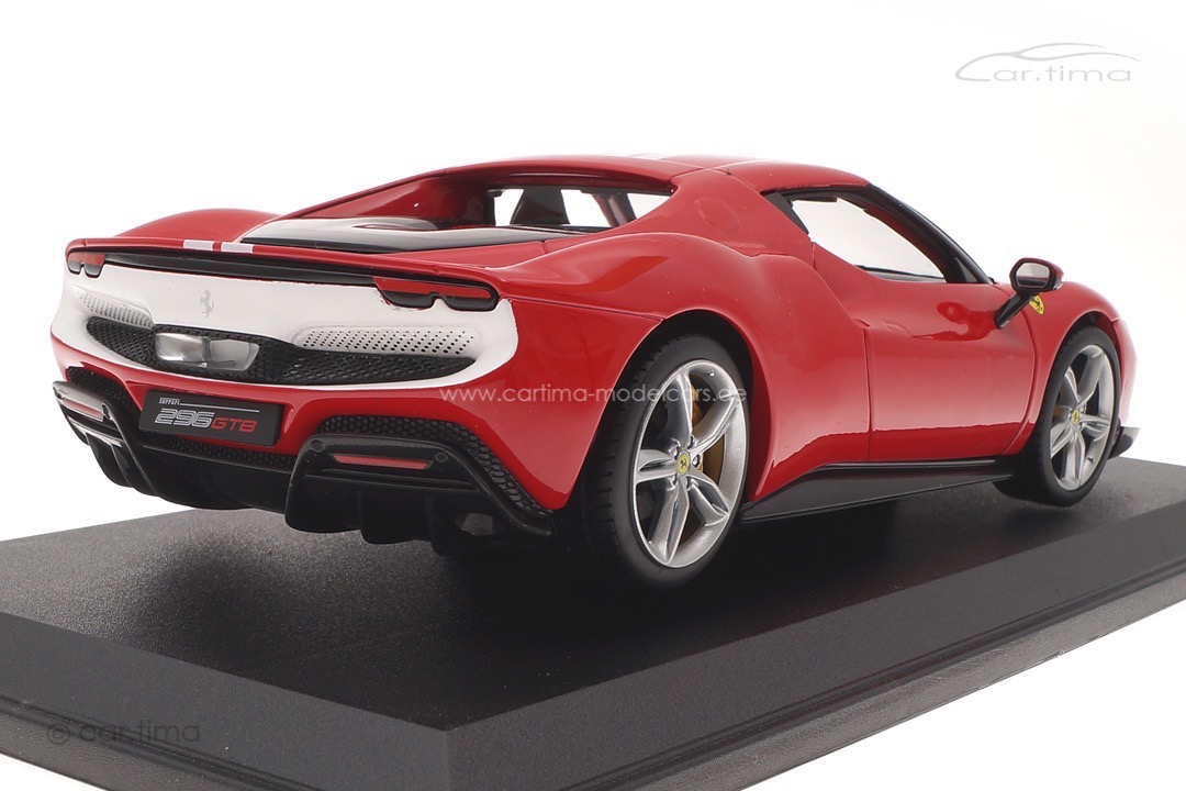 Ferrari 296 GTB Assetto Fiorano 2022 rot/weiß Bburago 1:18 18-16017R Ferrari 296 GTB Assetto Fiorano 2022 rot/weiß Bburago 1:18 18-16017R