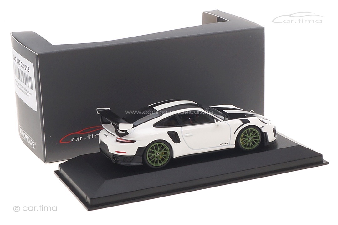 Porsche 911 (991 II) GT2 RS Weiß/Rad Olivgrün Minichamps car.tima CUSTOMIZED 1:43