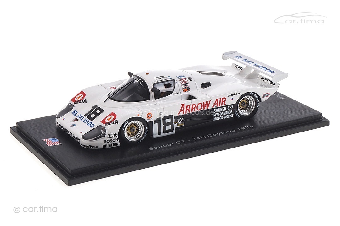 Sauber C7 24h Daytona 1984 Fomfor/Naon/Montoya/Valiente Spark 1:43 US139 Sauber C7 24h Daytona 1984 Fomfor/Naon/Montoya/Valiente Spark 1:43 US139
